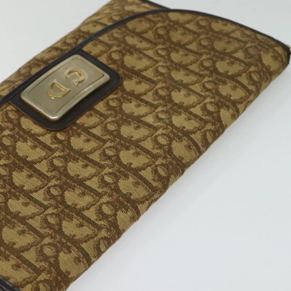 Christian Dior Trotter Canvas Chain Shoulder Bag Brown Auth 131653 - Picture 7 of 16